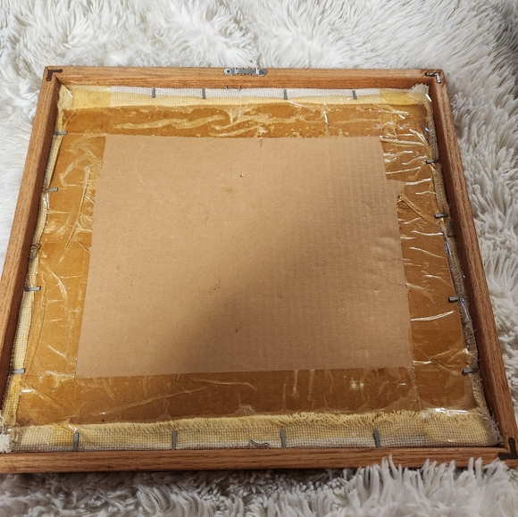 Vintage cross stitch bless our home framed picture - Picture 5 of 5